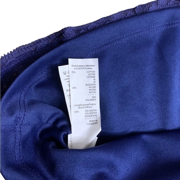 GAP | Knit Blue Dress Size 6 Elastic Waist Two Layer Cotton Blend - Picture 3 of 11